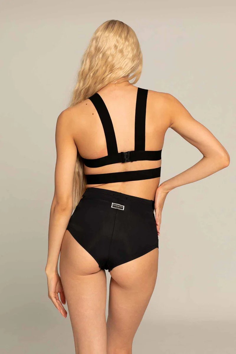 Paradise Chick High Waisted Shorts - Black - Image 5
