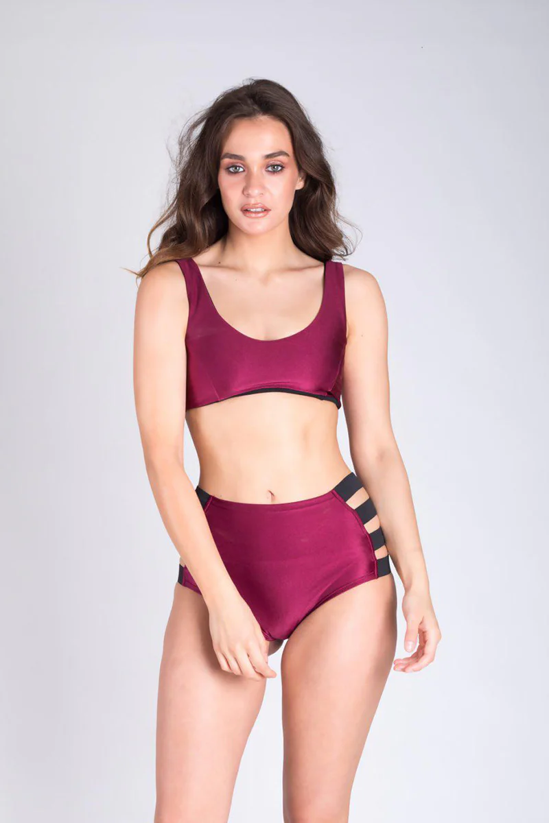 Paradise Chick High Waisted Shorts - Cherry - Image 5