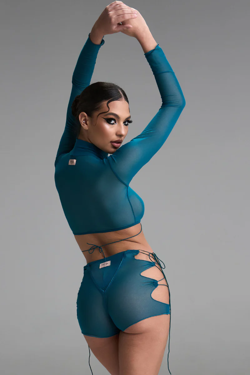 HotCakes Arachne Top - Teal Mesh - Image 2