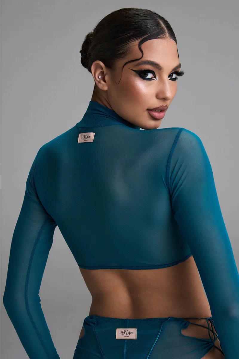 HotCakes Arachne Top - Teal Mesh - Image 4
