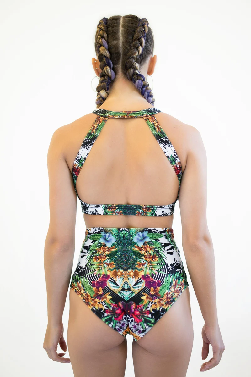 Pole Addict High Waisted Shorts - Jungle - Image 8