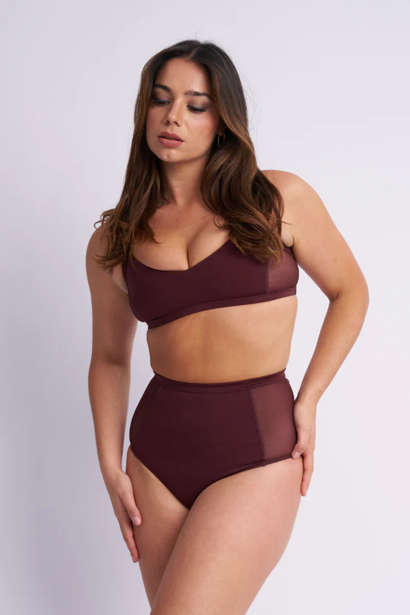 Lunalae Bellani High Waisted Bottoms - Cacao