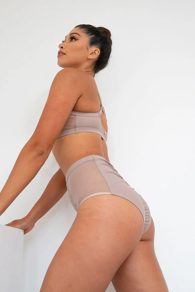 Lunalae Bellani High Waisted Bottoms - Recycled Mocha - Image 4