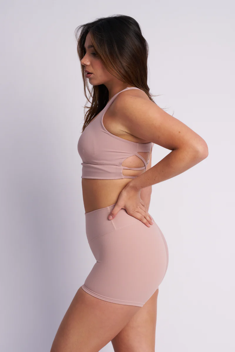 Lunalae Bike Shorts - Taupe - Image 3