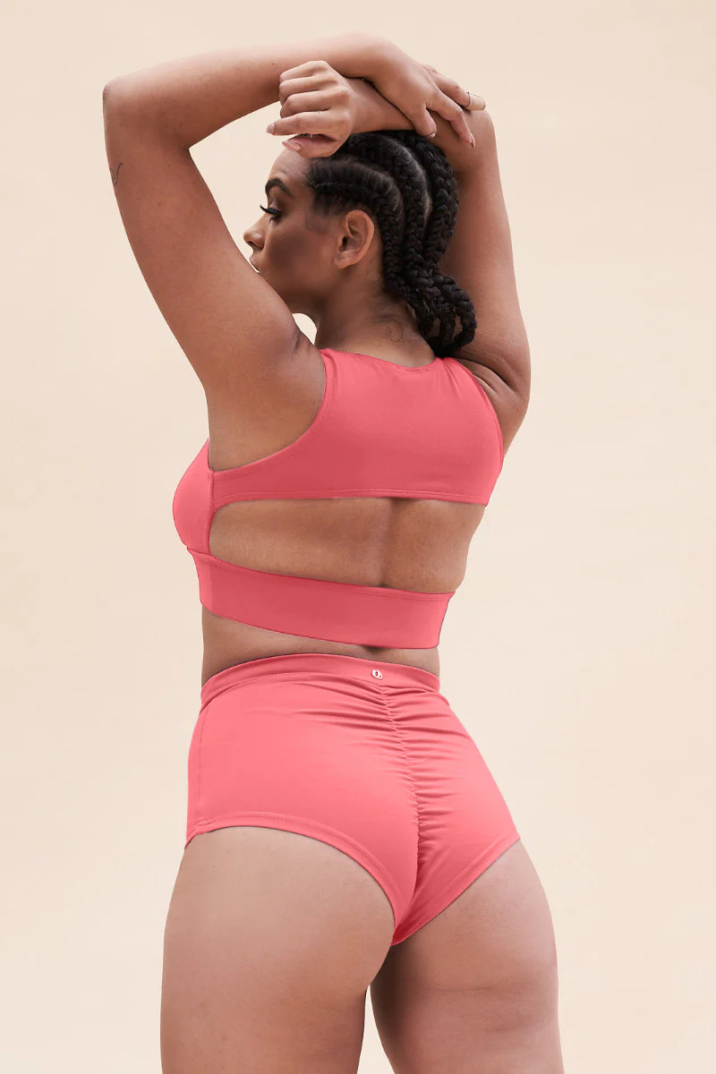 Lunalae Courtney V Neck Top - Recycled Watermelon - Image 2