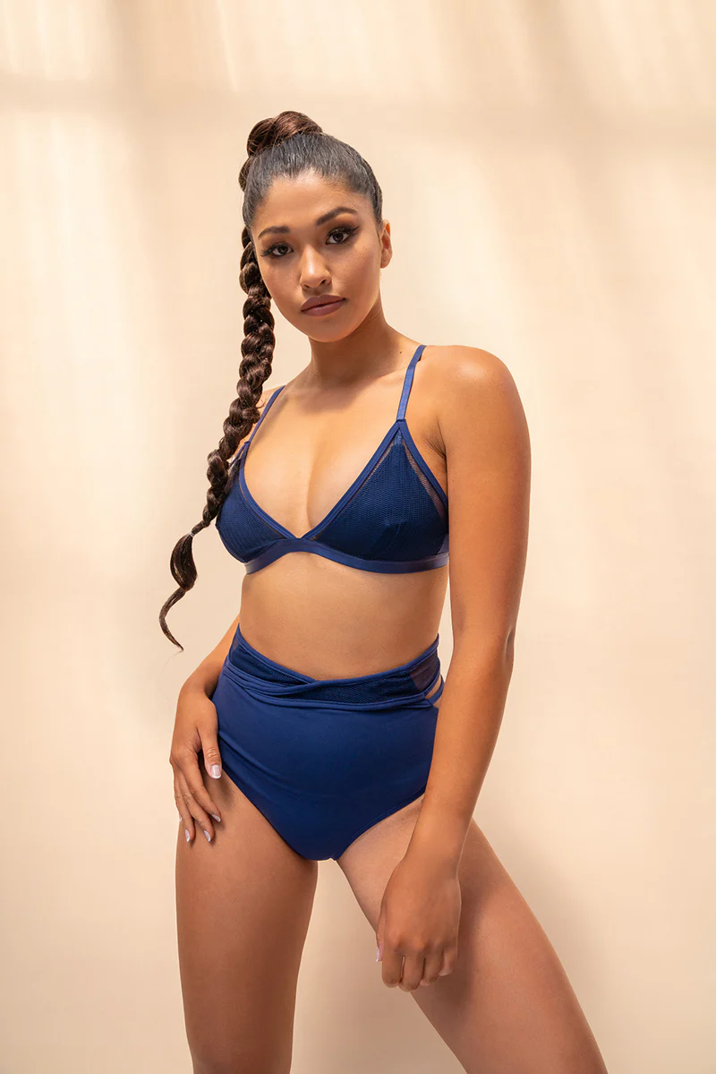 Lunalae Daisy Top - Recycled Navy - Image 6
