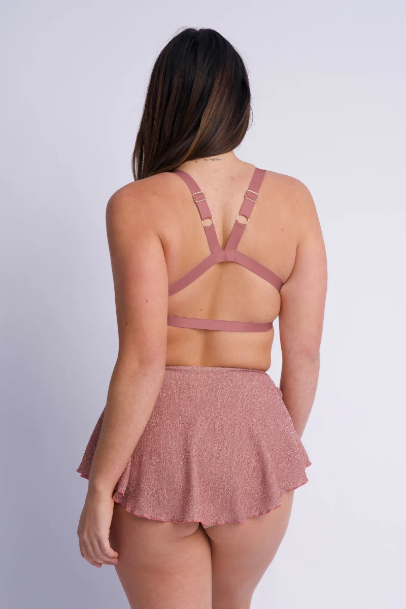Lunalae Follow Me Bra - Rose Gold Lurex - Image 6