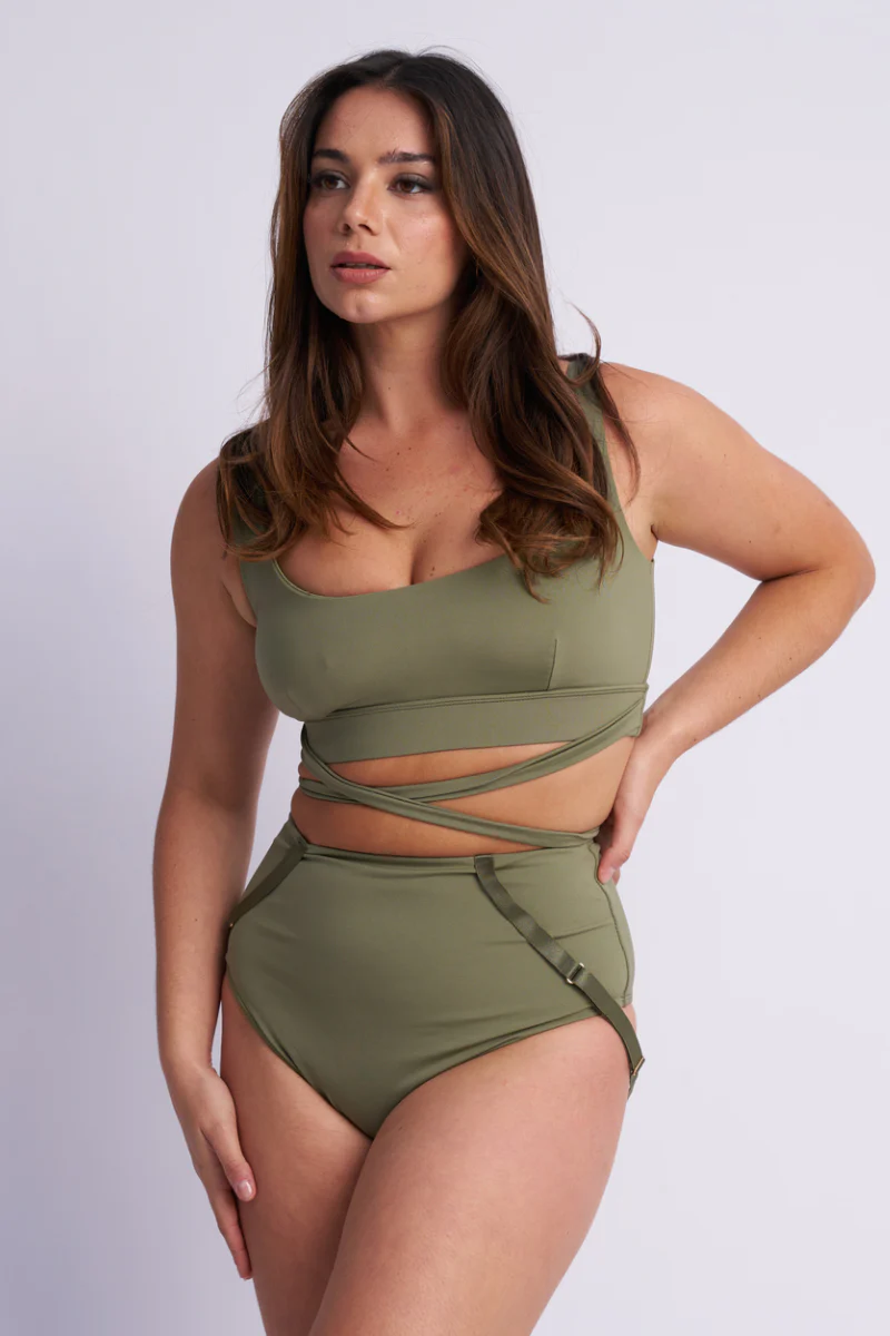 Lunalae Kehlani High Waist Bottoms - Green - Image 2