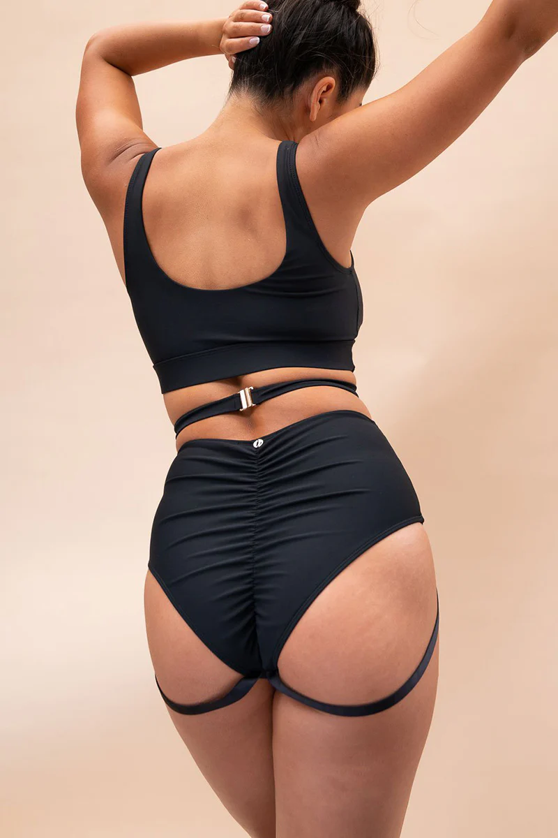 Lunalae Kehlani High Waist Bottoms - Recycled Black - Image 2