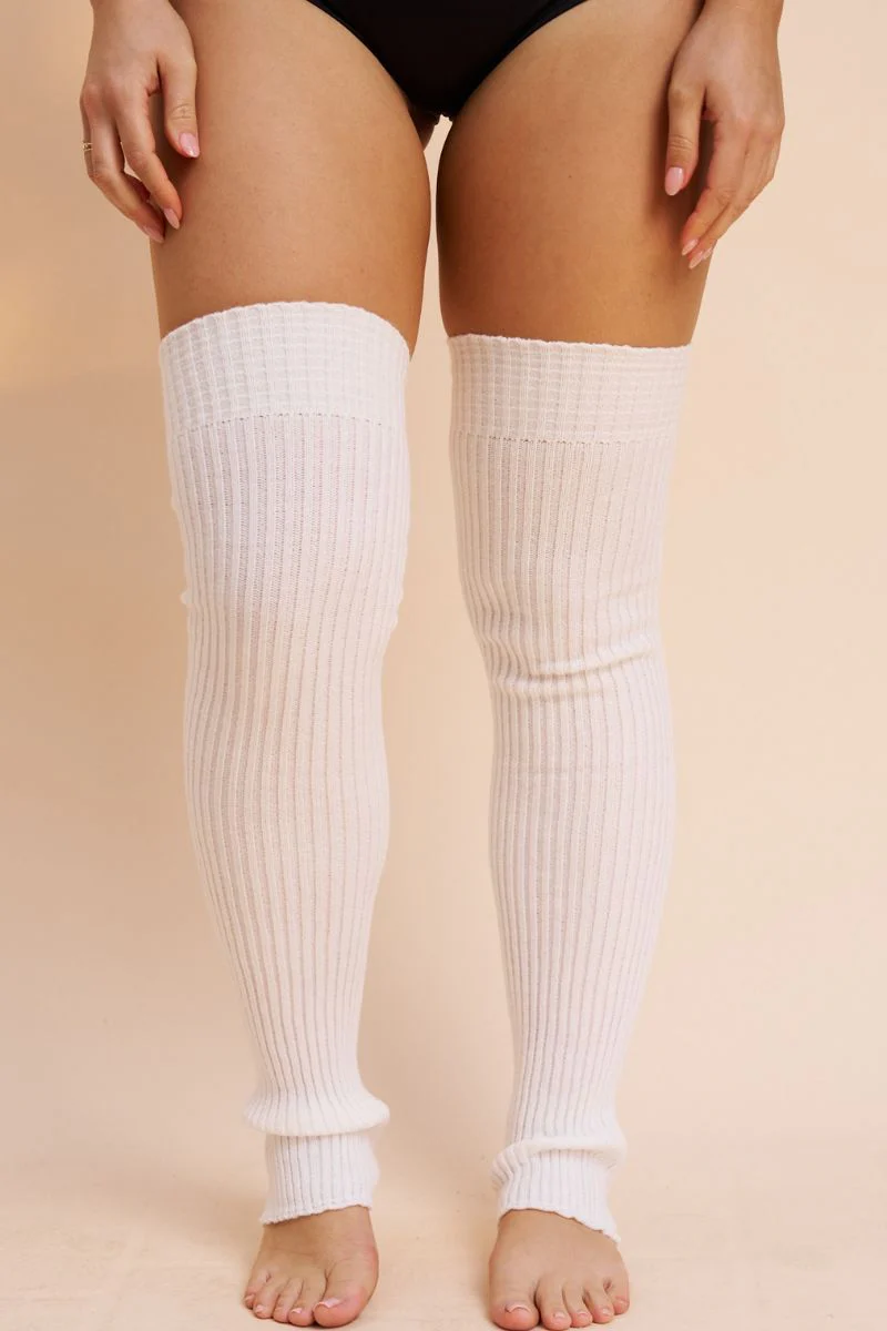 Lunalae Leg Warmers - White - Image 4