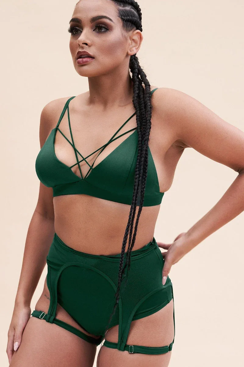 Lunalae Lily Top - Recycled Moss Green - Image 4