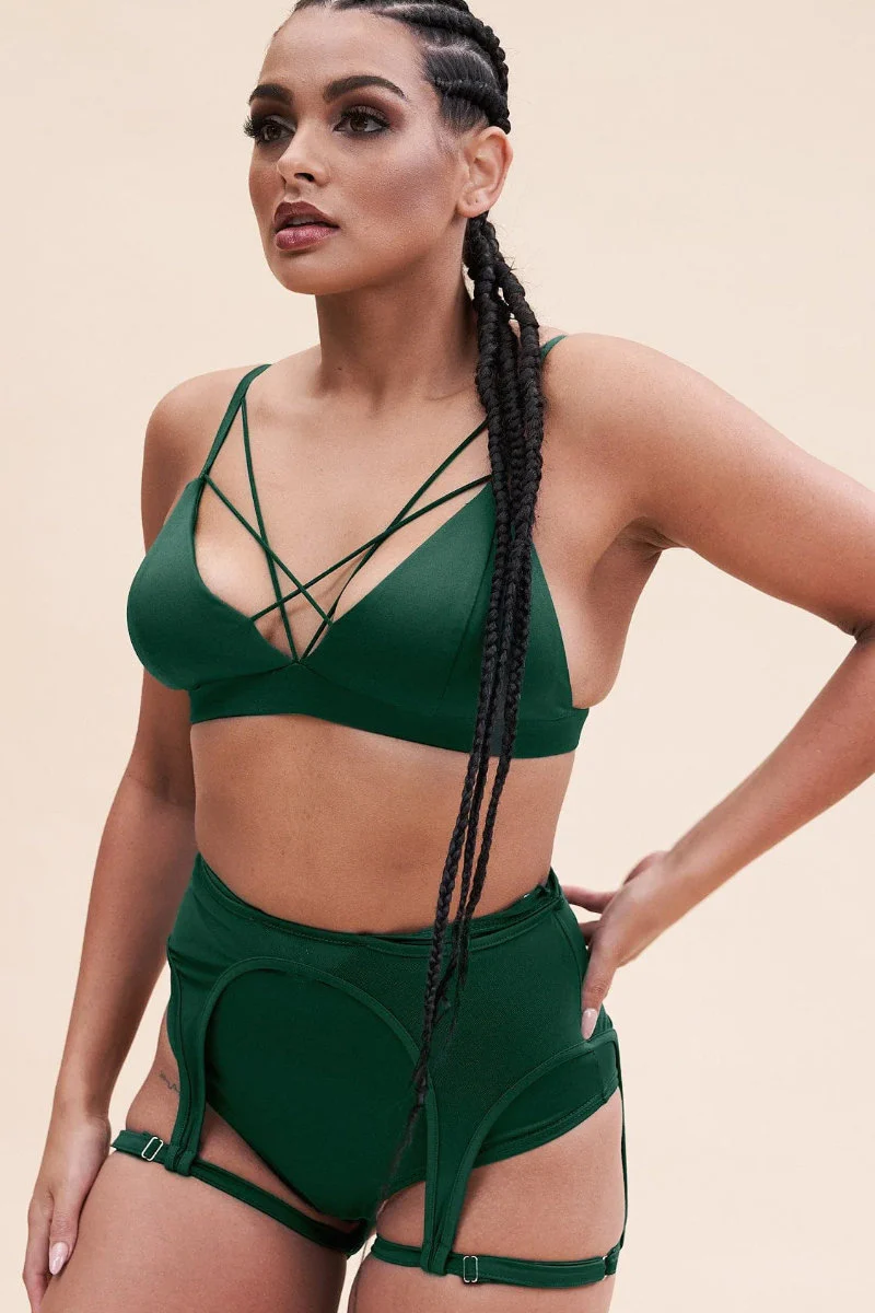 Lunalae Lily Top - Recycled Moss Green - Image 6