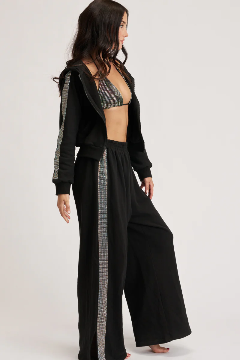 Lunalae Sabrina Diamante Jacket - Black - Image 3