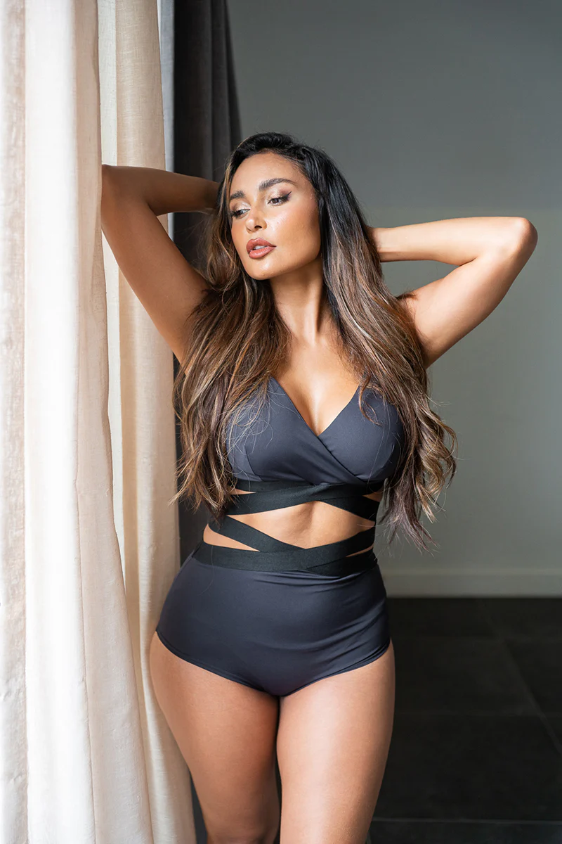 Lunalae Tara High Waisted Bottoms - Recycled Black - Image 2
