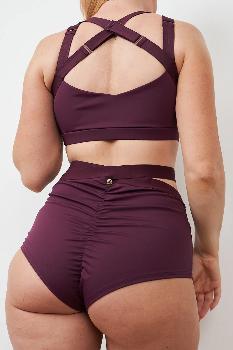 Lunalae Tara High Waisted Bottoms - Recycled Mulberry - Image 6
