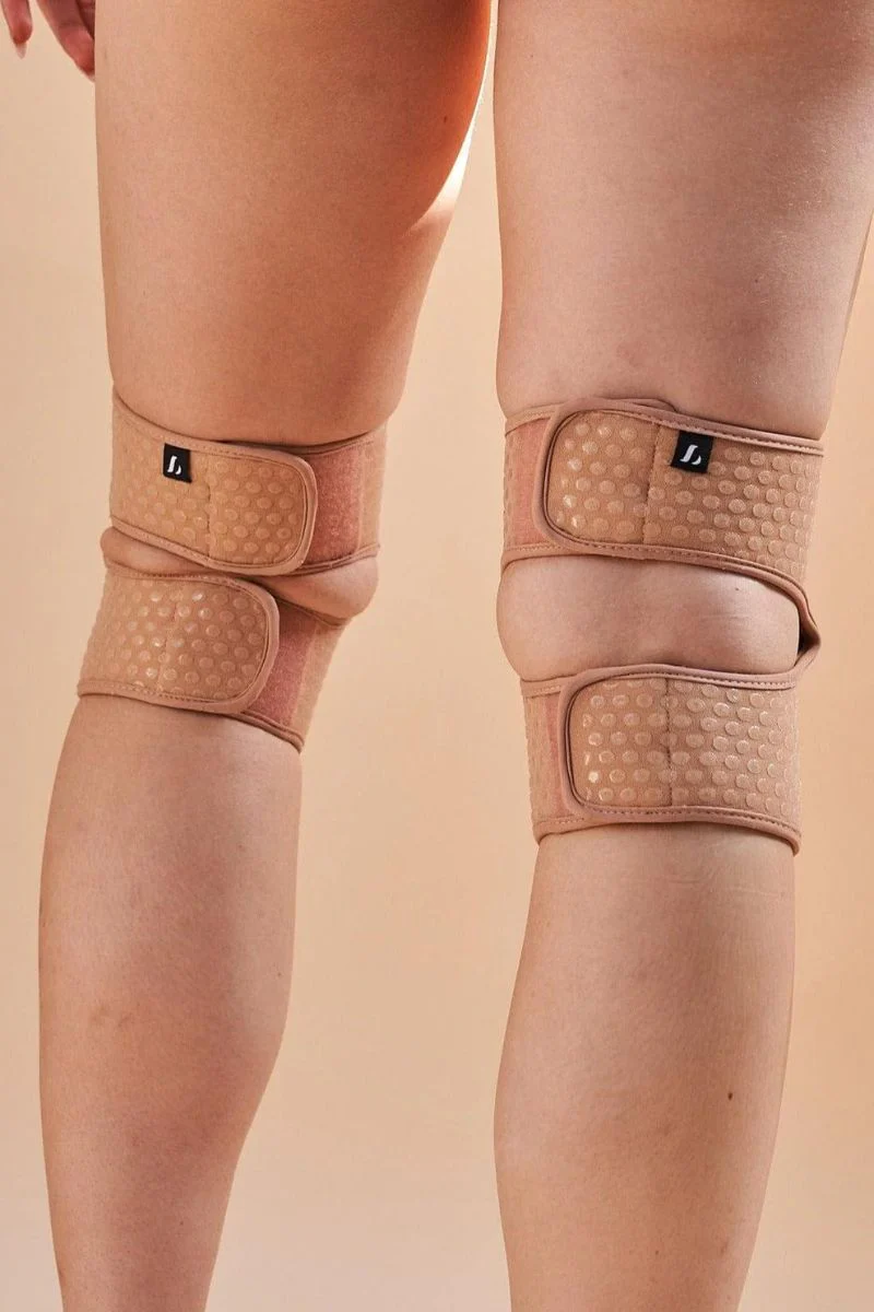 Lunalae Velcro Sticky Grip Kneepads - Sand - Image 2