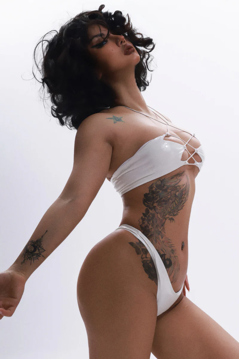 MADGAMER Chelsea Bael Bottoms - White Pearl - Image 4