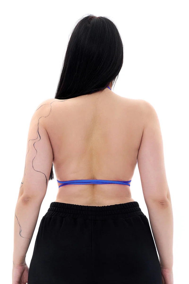 MÆD Bikini Top - Matte Electric Blue - Image 2
