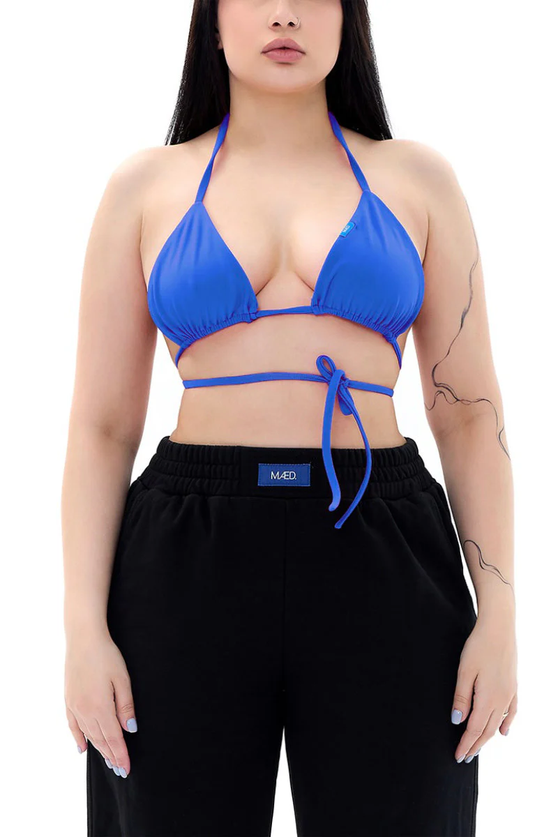 MÆD Bikini Top - Matte Electric Blue - Image 4