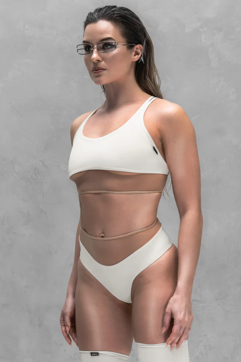 MÆD Glitch High-Waisted Shorts - Angel’s tears - Image 2