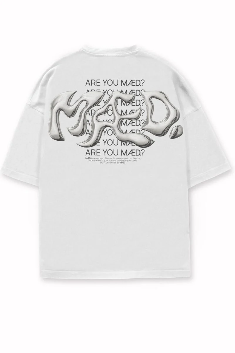 MÆD Liquid T-Shirts - White - Image 4