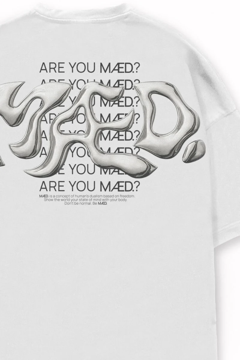 MÆD Liquid T-Shirts - White - Image 5