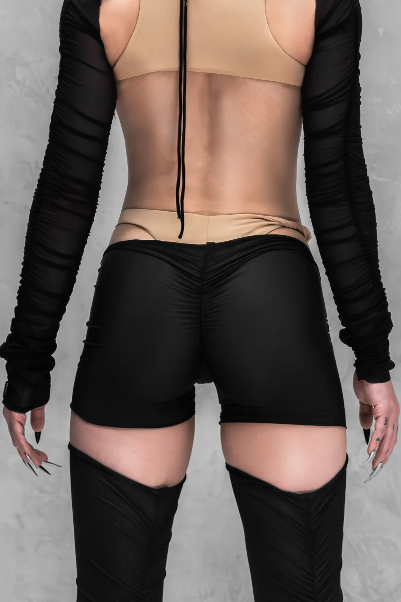 MÆD Shadowbanned Mesh Shorts - Black - Image 2