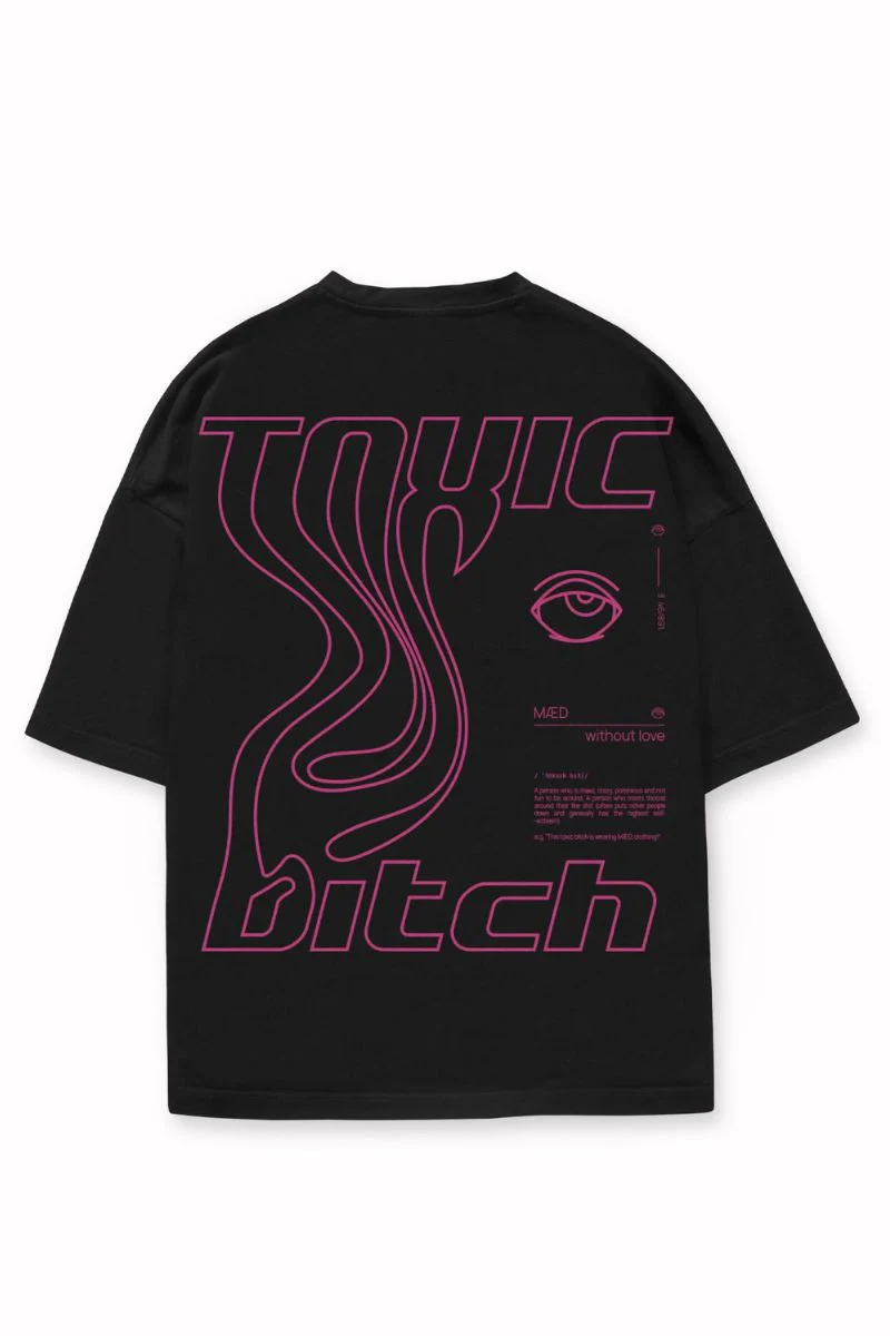 MÆD Toxic Bitch T-Shirts- Black