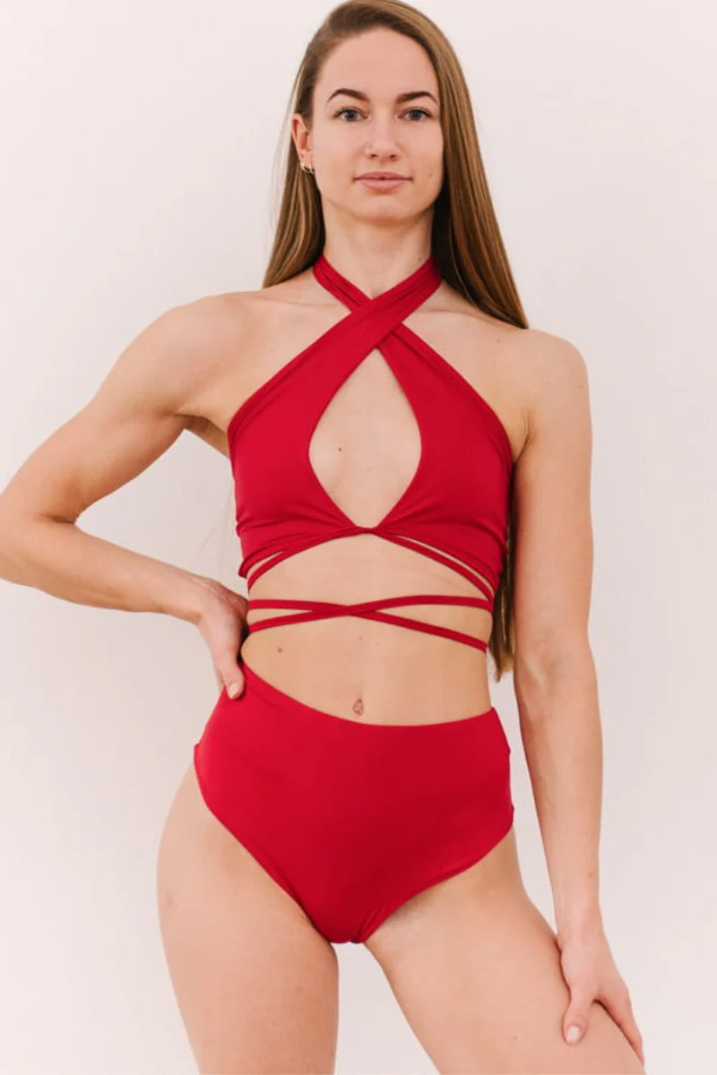 MOVS Wear Dancy Top - Cherry