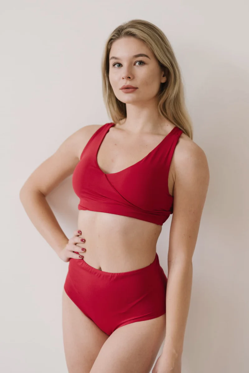 MOVS Wear Grace Top - Cherry