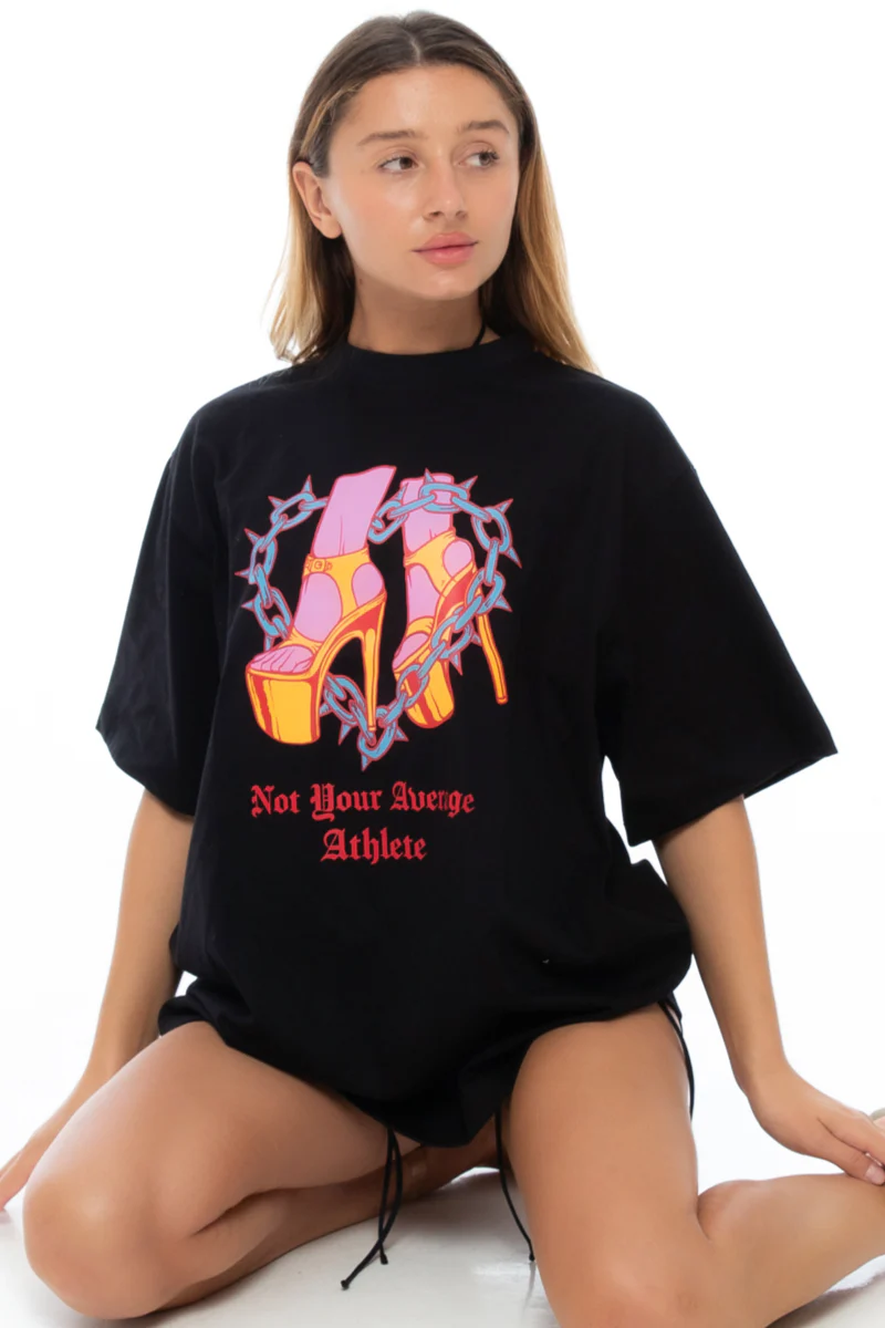 Nona Perkasa Not Average T-shirt - Black - Image 2