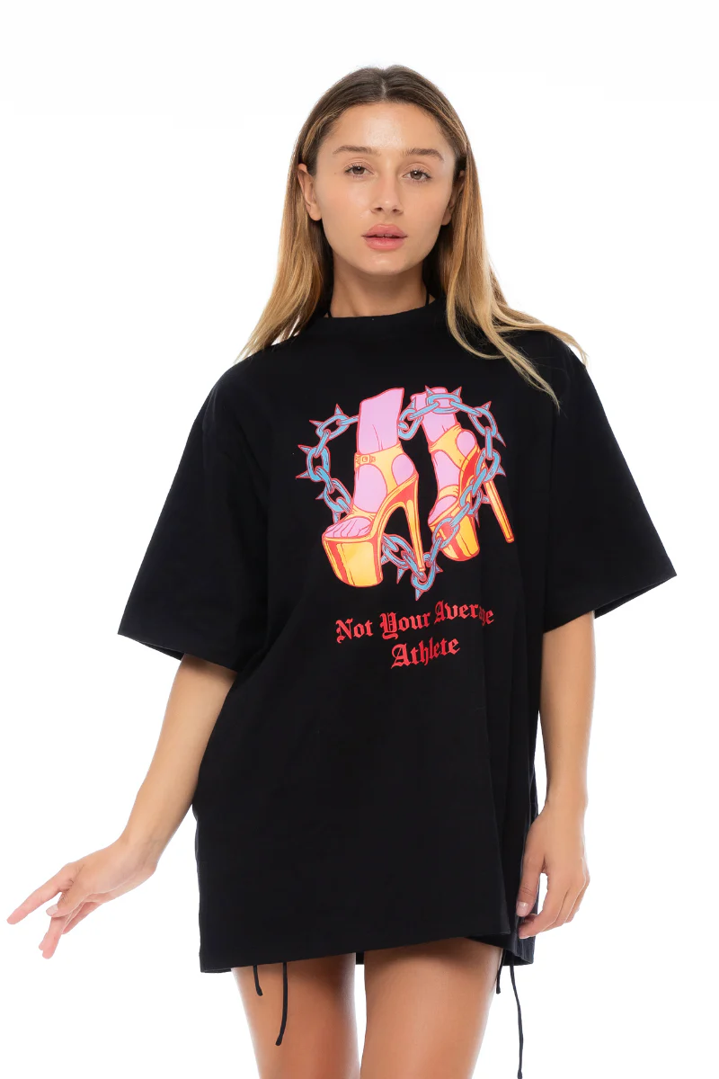 Nona Perkasa Not Average T-shirt - Black - Image 3