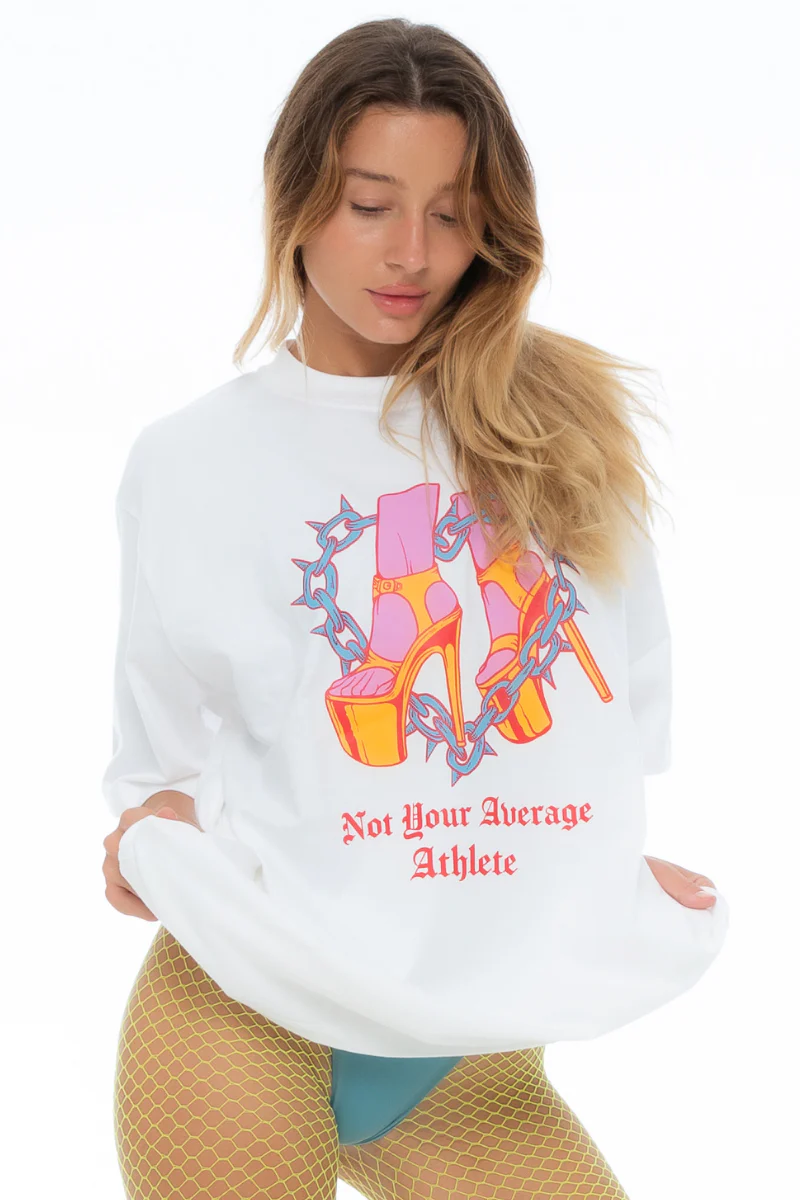 Nona Perkasa Not Average T-shirt - White - Image 3