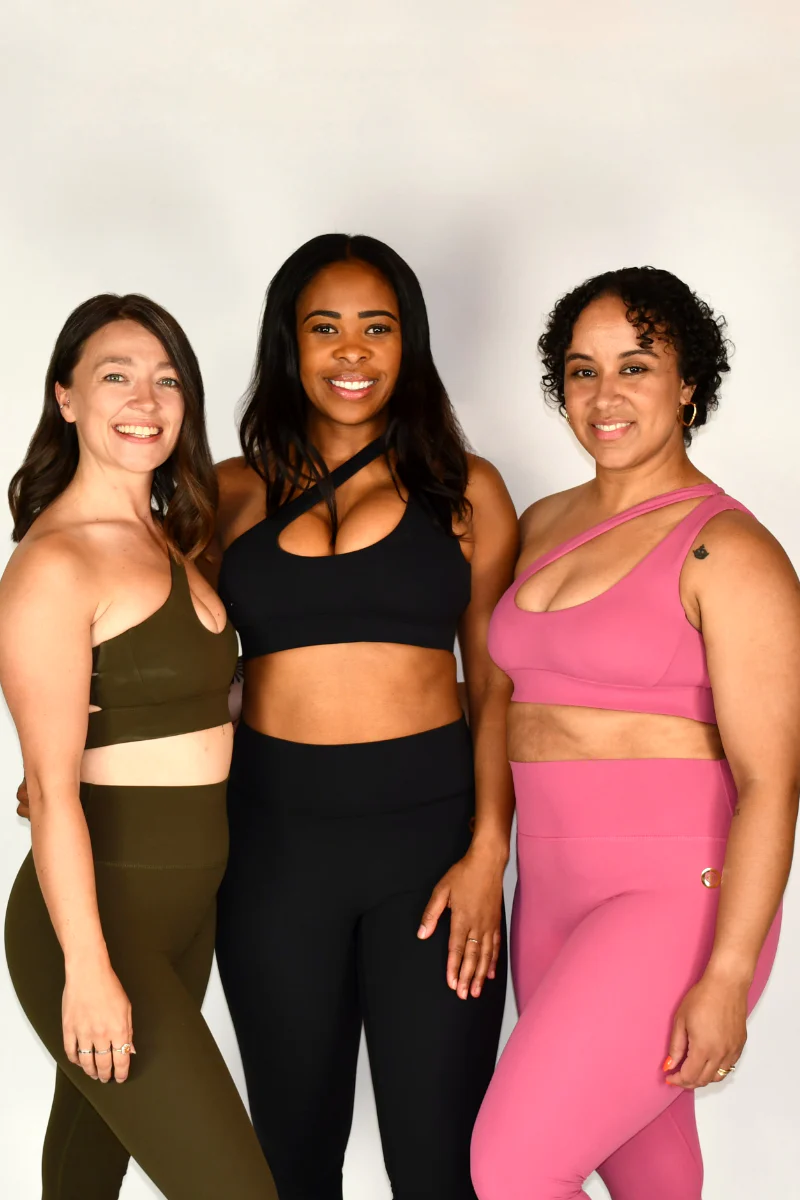 Olra Activewear Aurora 2.0 One Shoulder Crop Bra - Pink - Image 4