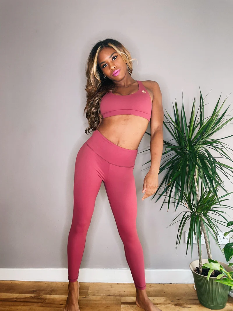 Olra Activewear Signature Leggings - Desert Rose - Image 6