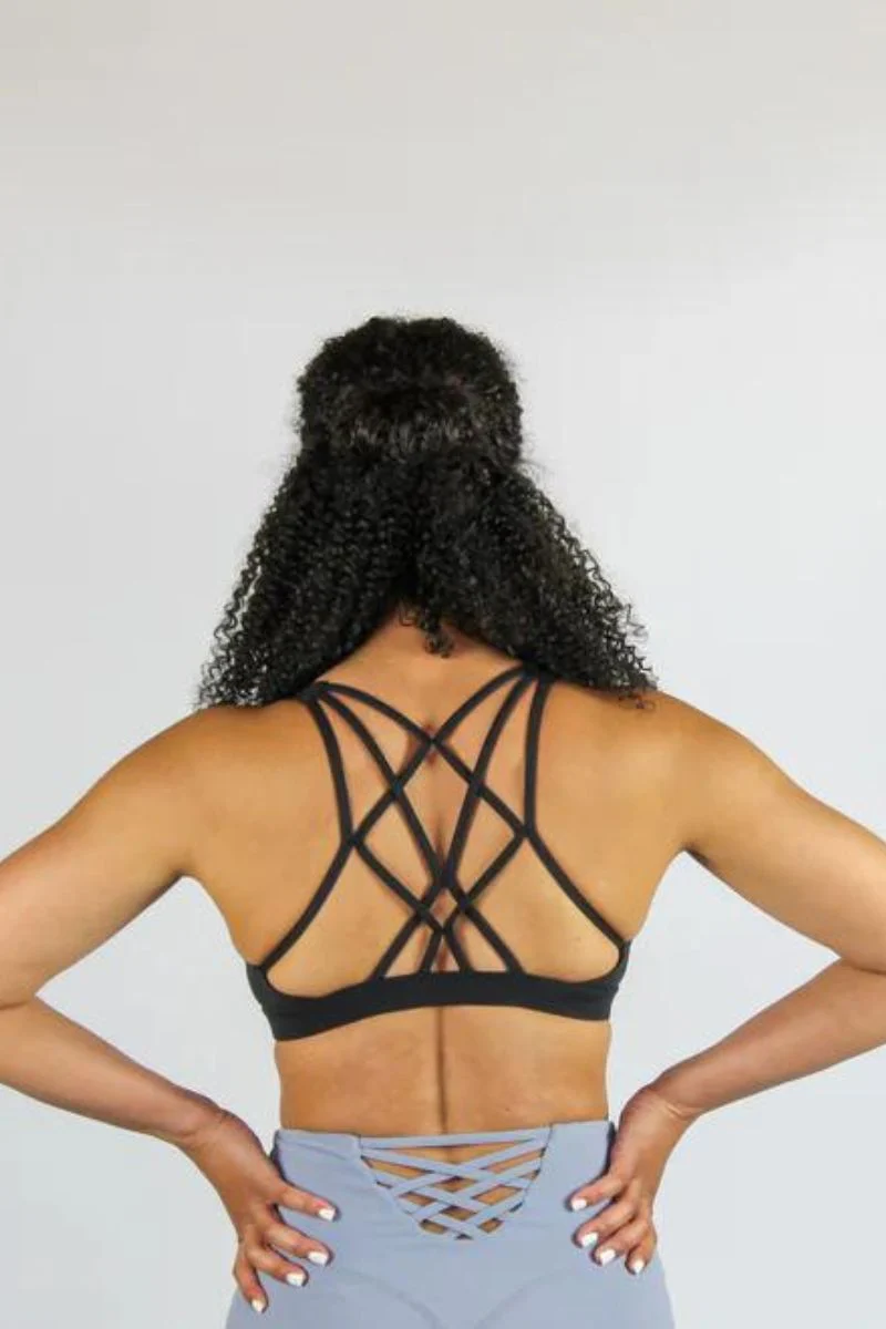 Olra Activewear Signature Sports Bra - Black - Image 2