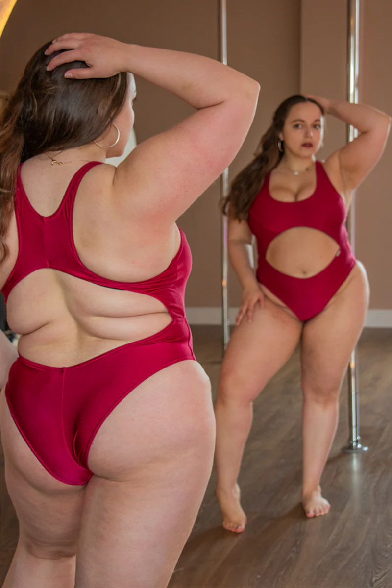 Paradise Chick Florida Bodysuit - Passion Red - Image 2