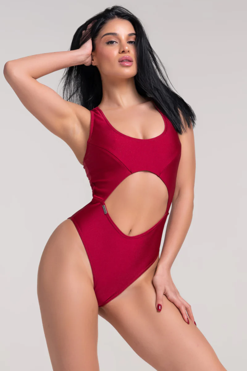 Paradise Chick Florida Bodysuit - Passion Red - Image 3