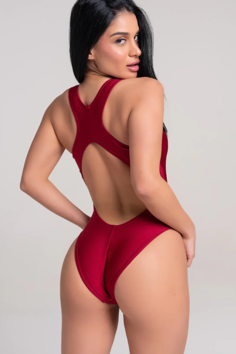 Paradise Chick Florida Bodysuit - Passion Red - Image 4