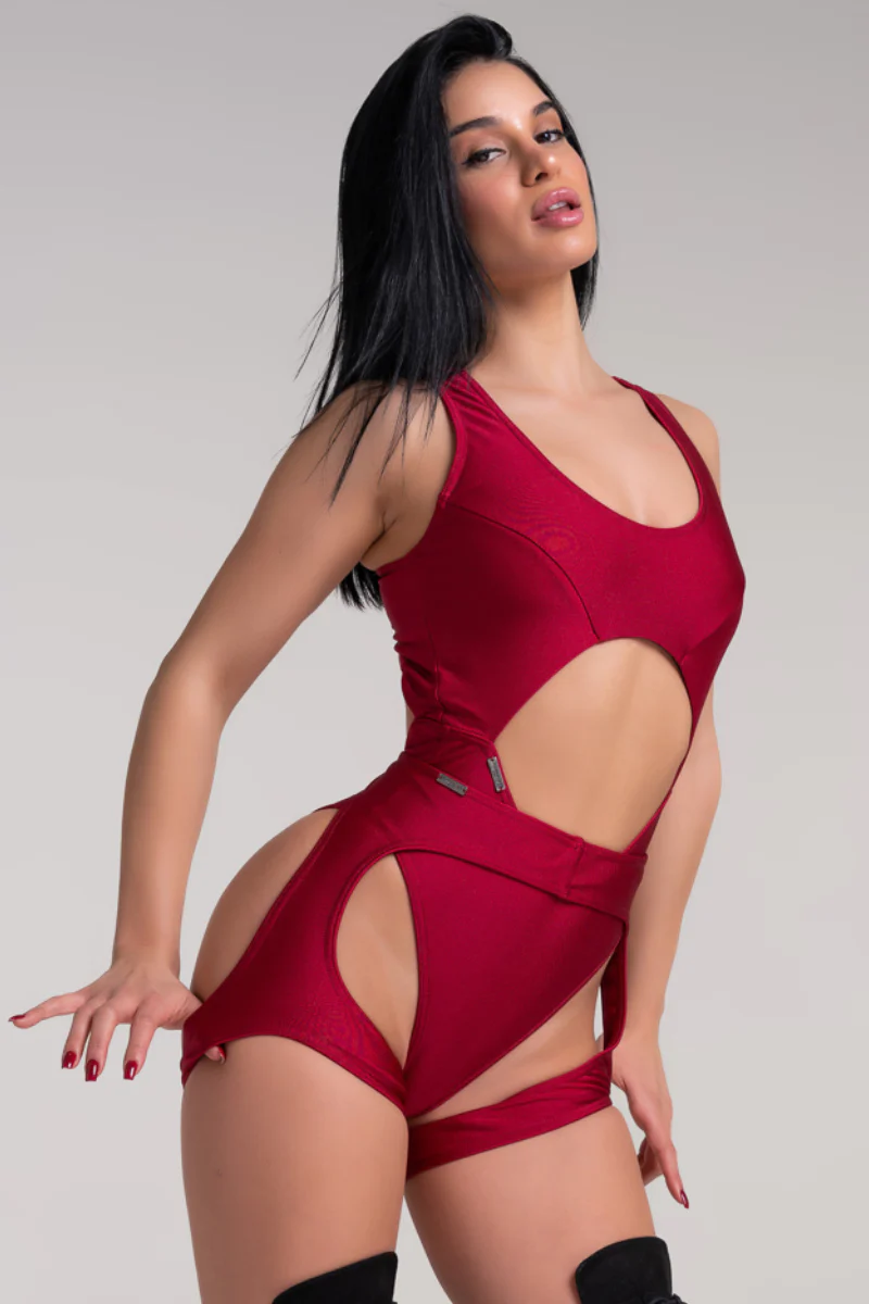 Paradise Chick Florida Bodysuit - Passion Red - Image 5
