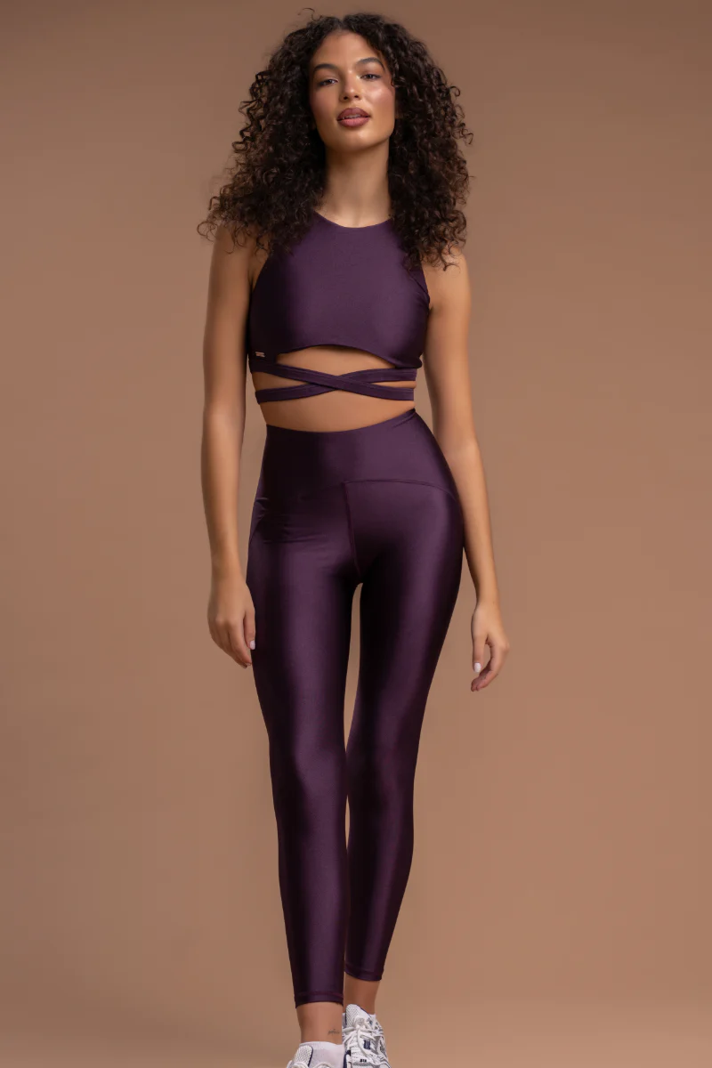 Paradise Chick Gigi Active Leggings - Maroon