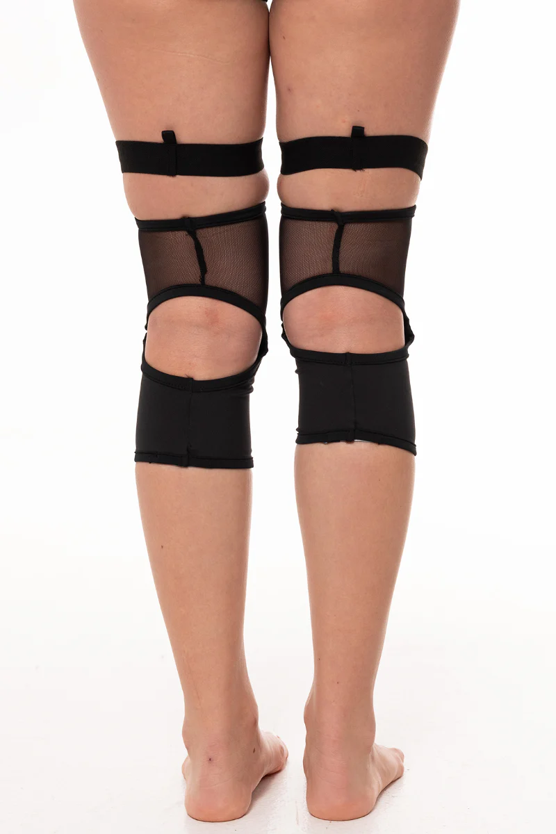 Paradise Chick Polecious Kneepads - Black Mesh - Image 2