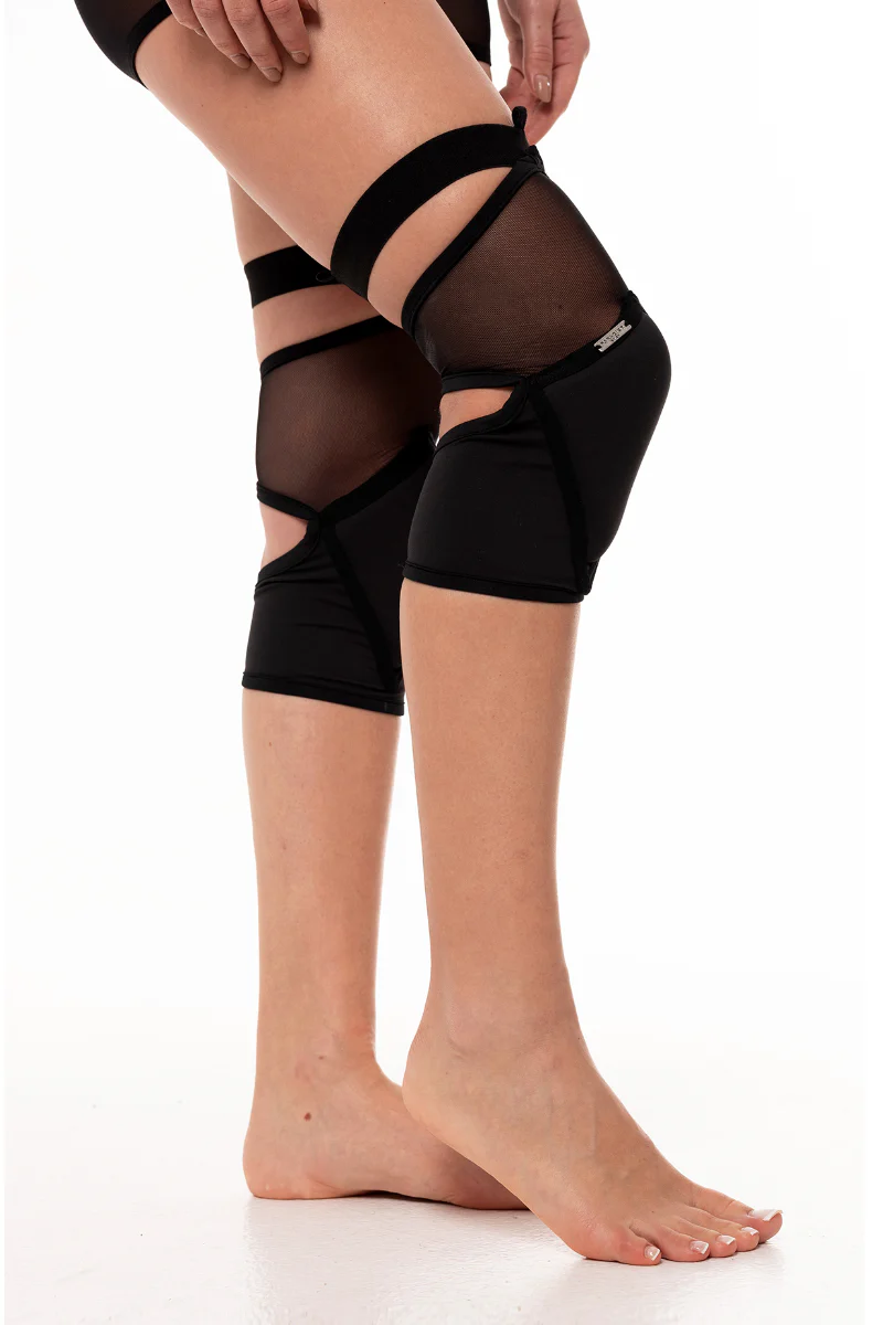 Paradise Chick Polecious Kneepads - Black Mesh - Image 3