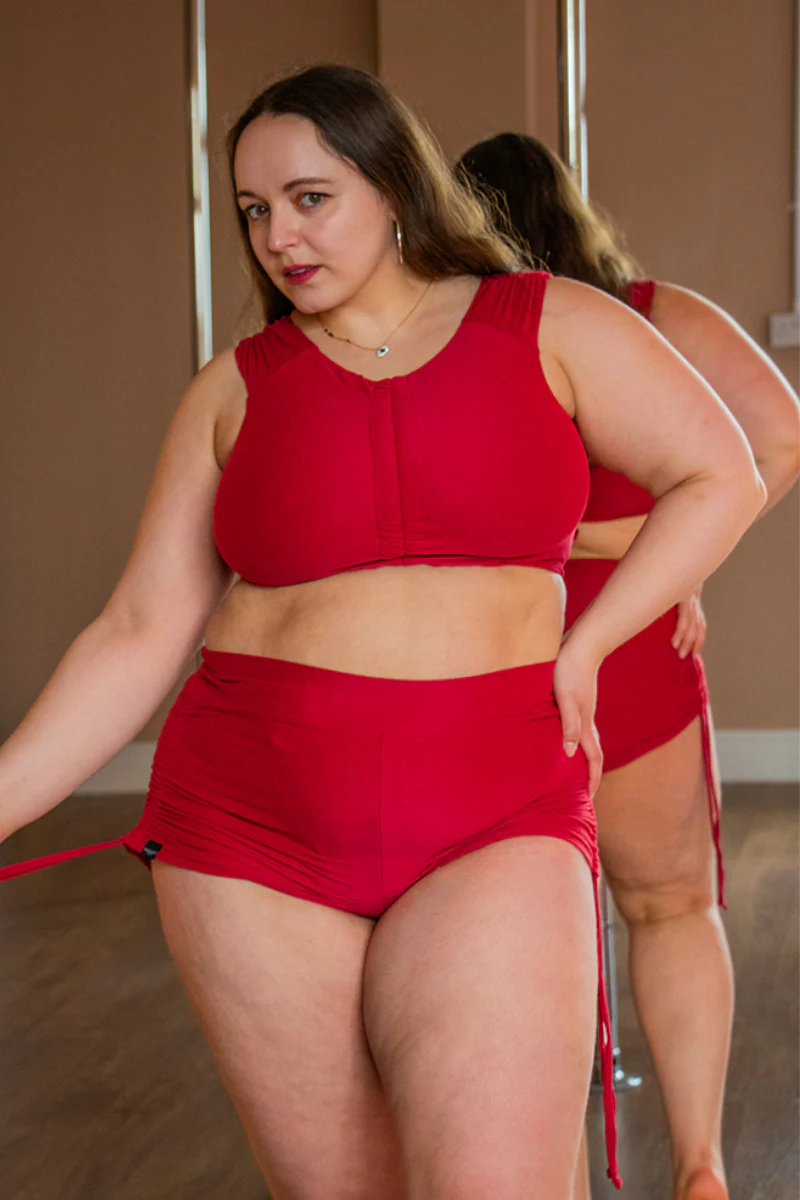Paradise Chick Supreme Butter Soft Top - Burgundy - Image 2