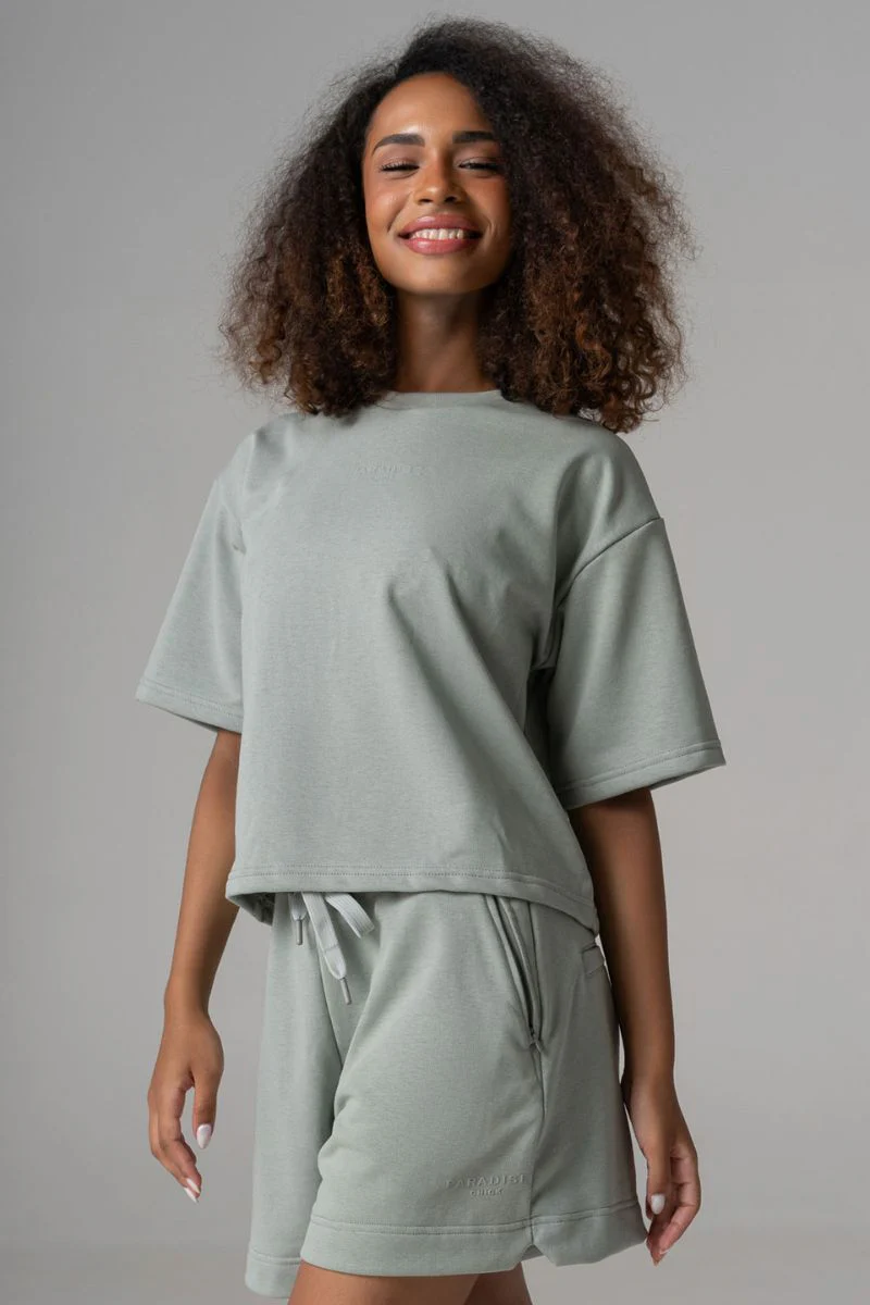 Paradise Chick Supreme Logo T-shirt - Pistachio - Image 3