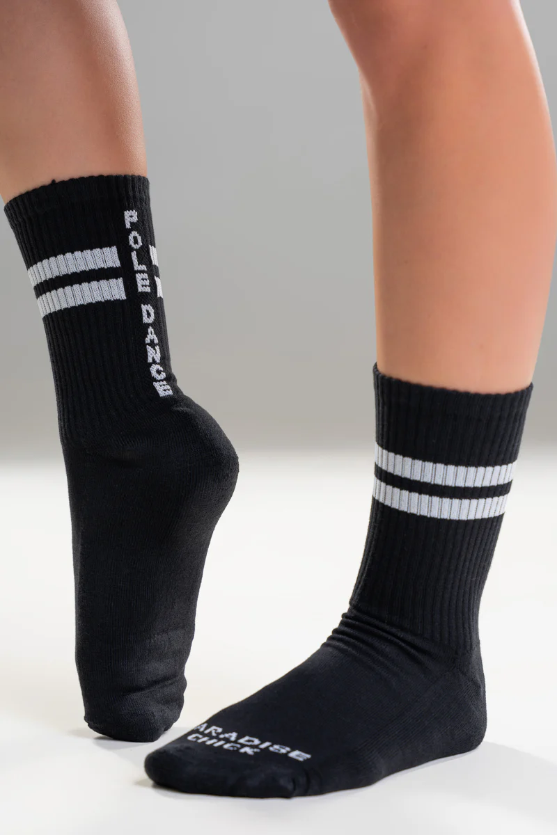 Paradise Chick Supreme Pole Dance Socks - Black - Image 3