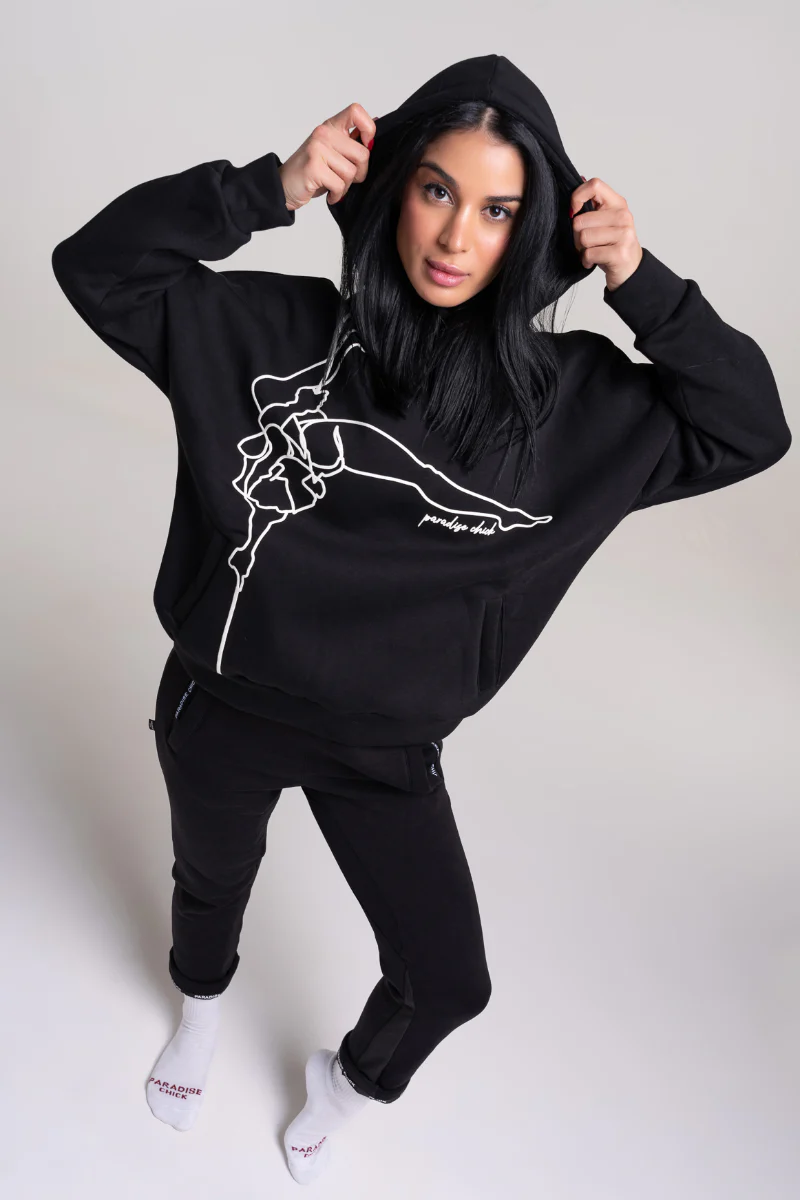 Paradise Chick Supreme Pole Dancer Hoodie - Black