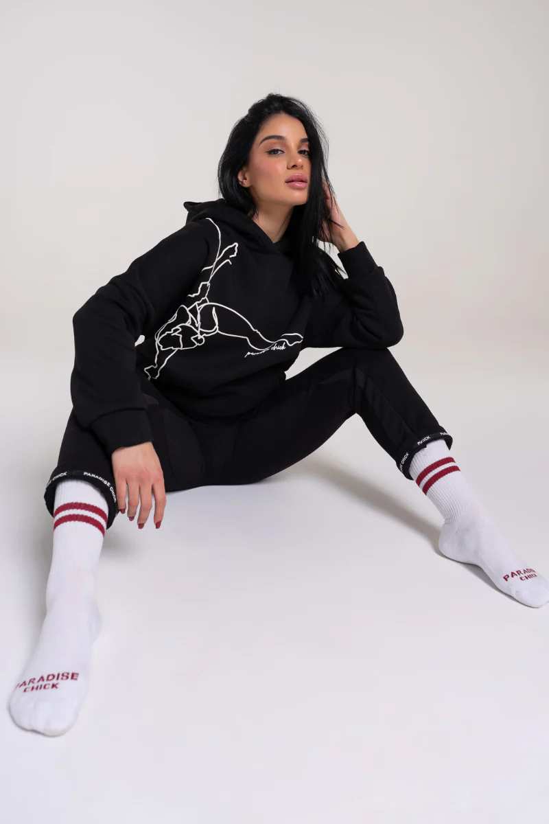 Paradise Chick Supreme Pole Dancer Hoodie - Black - Image 3