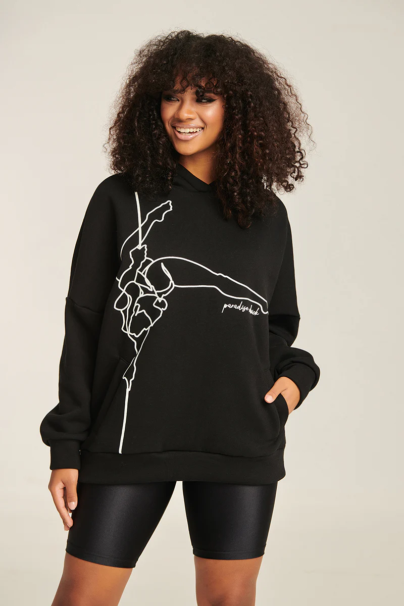 Paradise Chick Supreme Pole Dancer Hoodie - Black - Image 6