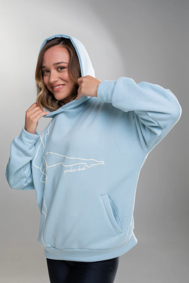 Paradise Chick Supreme Pole Dancer Hoodie - Ciel - Image 3